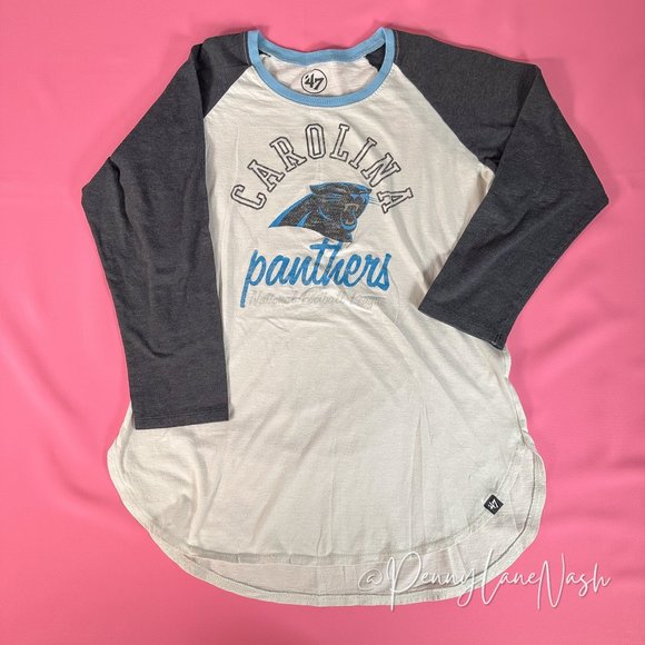 47 Tops - "47 Brand NFL Carolina Panthers Baseball T-Shirt